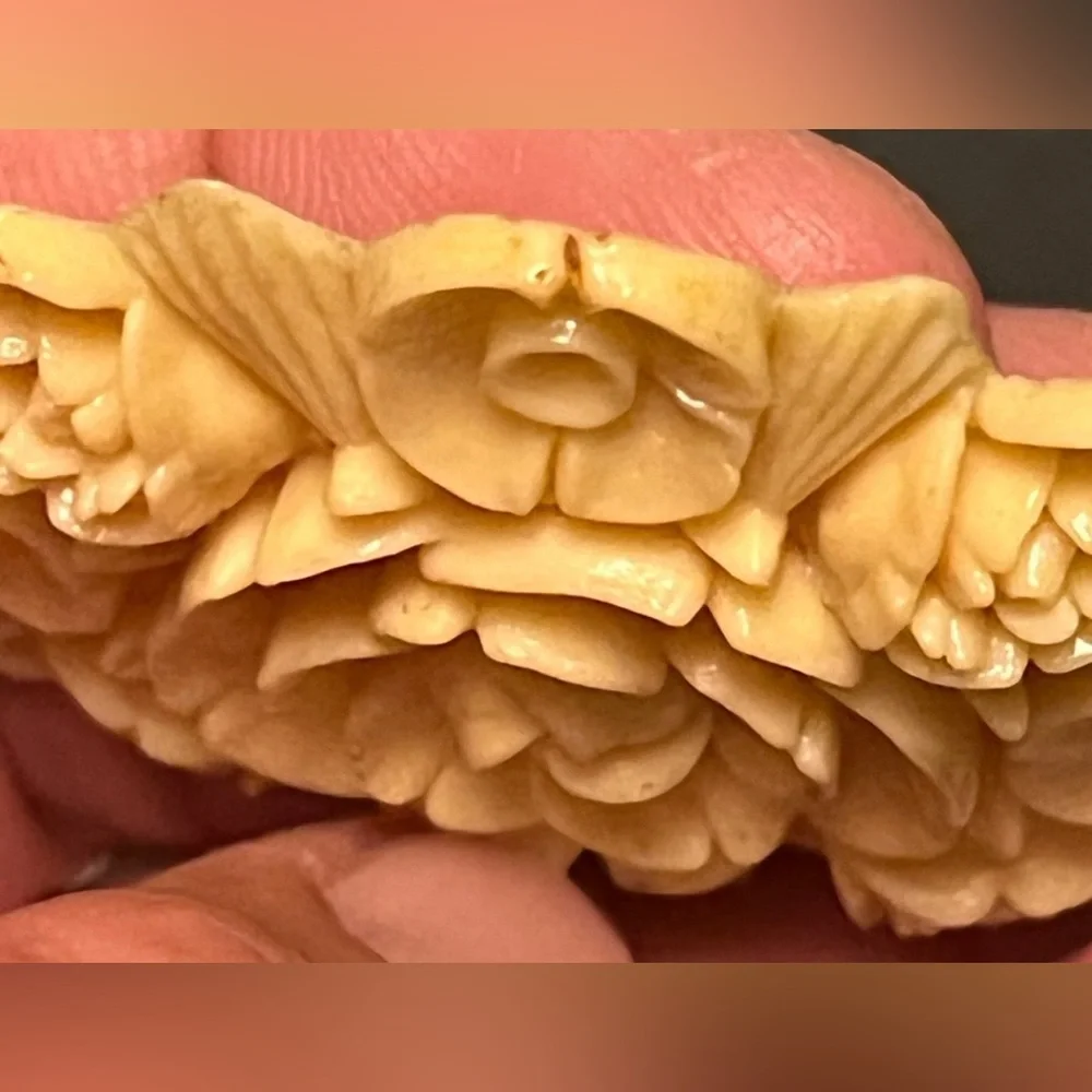 Vintage carved celluloid